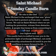 Load image into Gallery viewer, Saint Michael 7 Sunday Candle Burn
